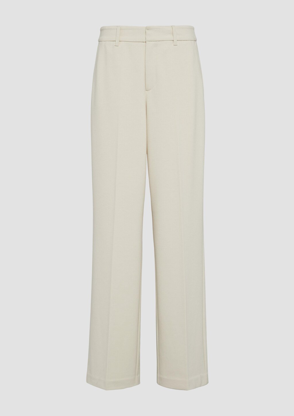 Wide-Leg-Hose aus Struktur-Jersey