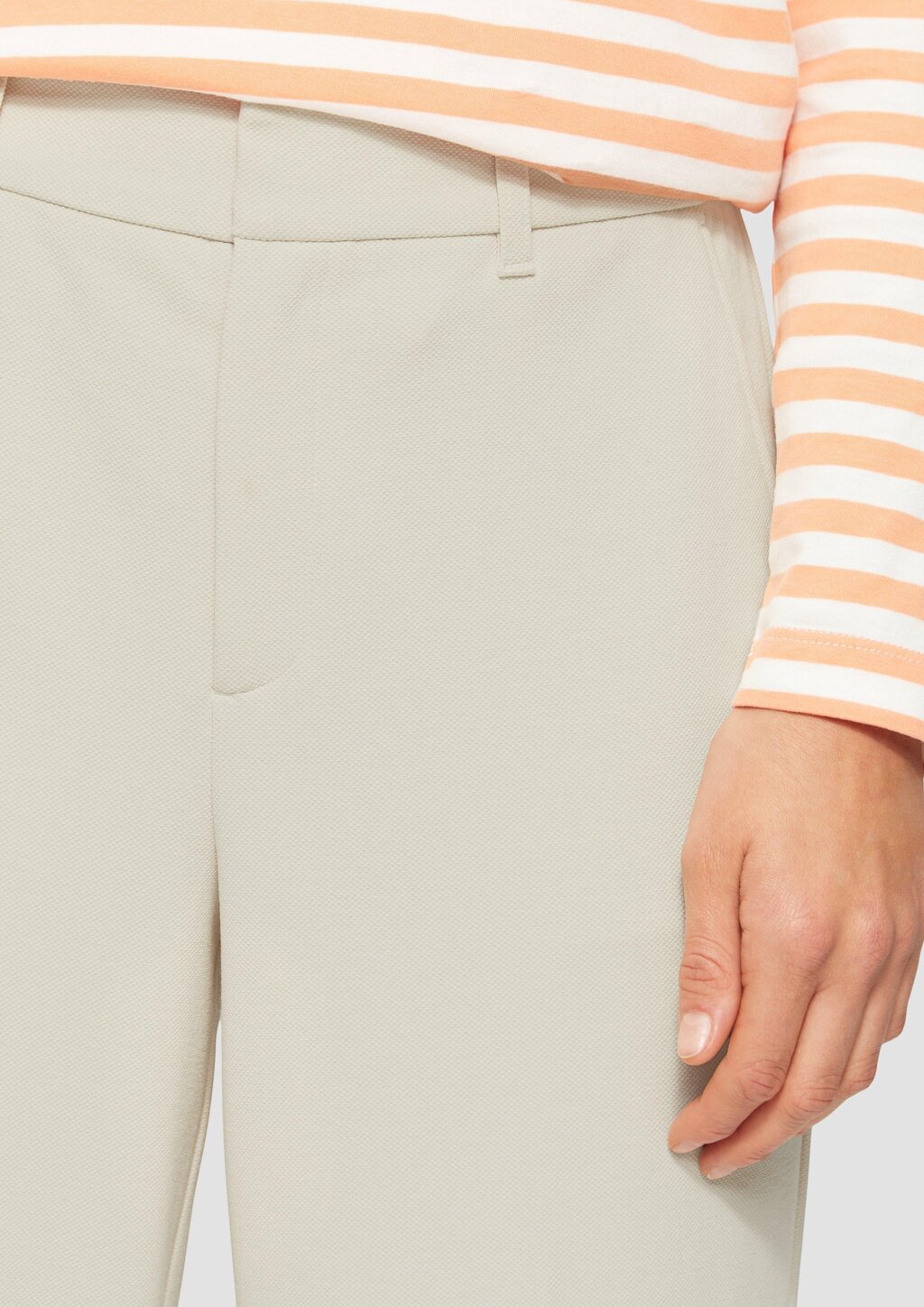 Wide-Leg-Hose aus Struktur-Jersey