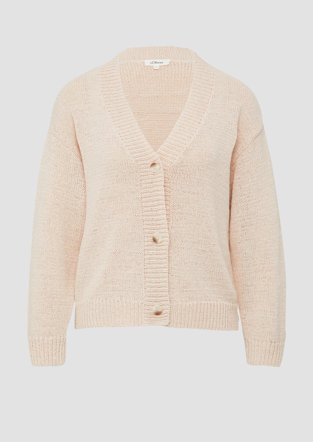 Strickjacke aus Bändchengarn im Relaxed Fit