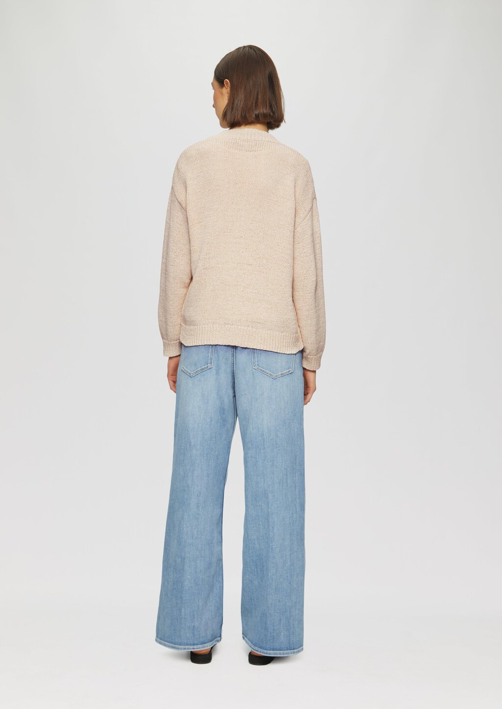 Strickjacke aus Bändchengarn im Relaxed Fit