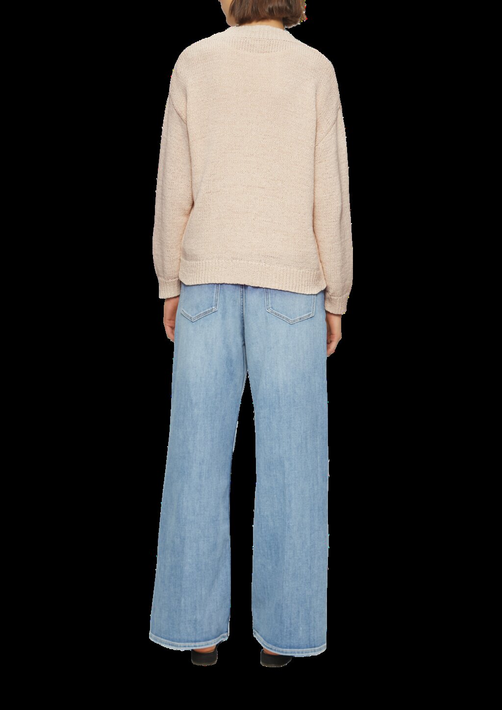 Strickjacke aus Bändchengarn im Relaxed Fit