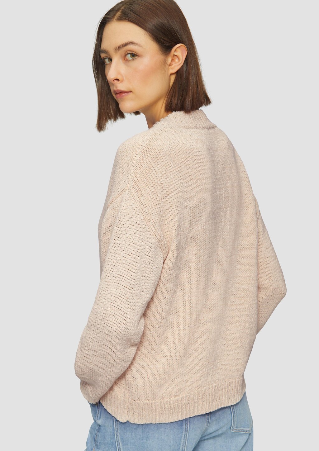 Strickjacke aus Bändchengarn im Relaxed Fit