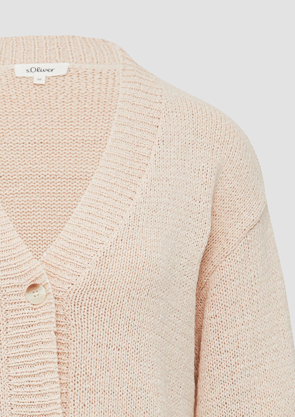 Strickjacke aus Bändchengarn im Relaxed Fit