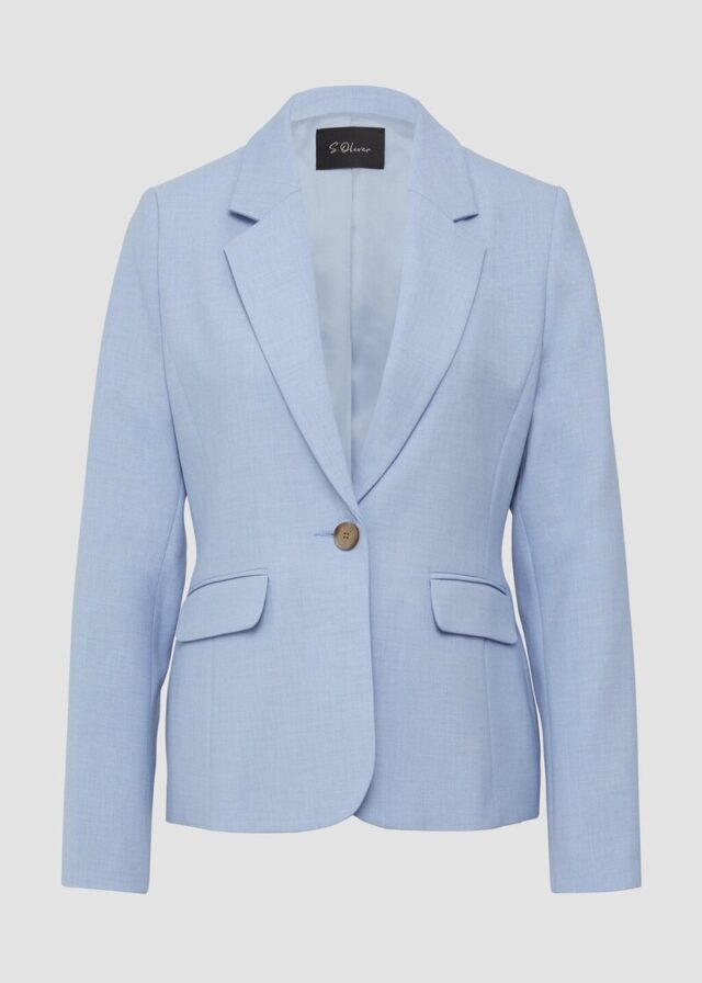 Slim-Fit-Blazer aus Viskosemix