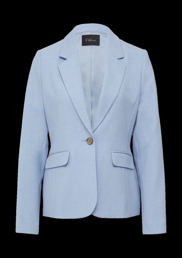 Slim-Fit-Blazer aus Viskosemix