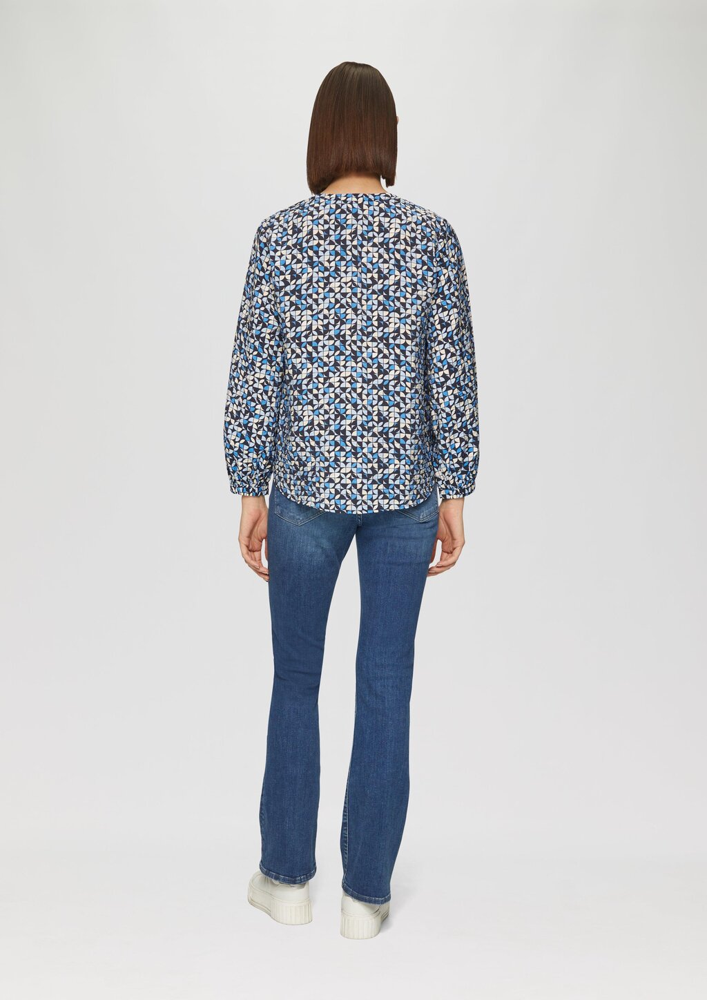 Strukturierte Bluse aus Viskosemix