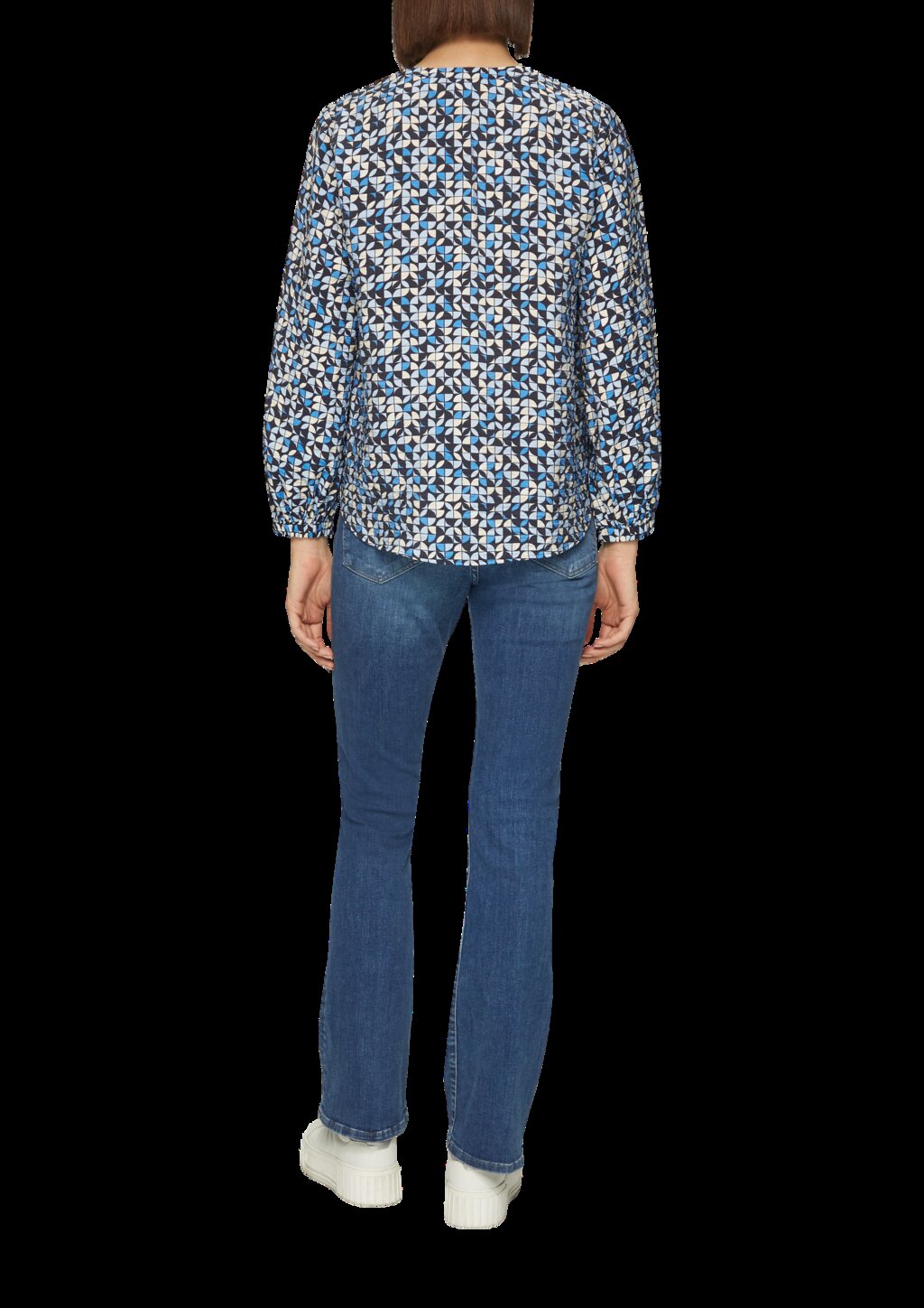 Strukturierte Bluse aus Viskosemix