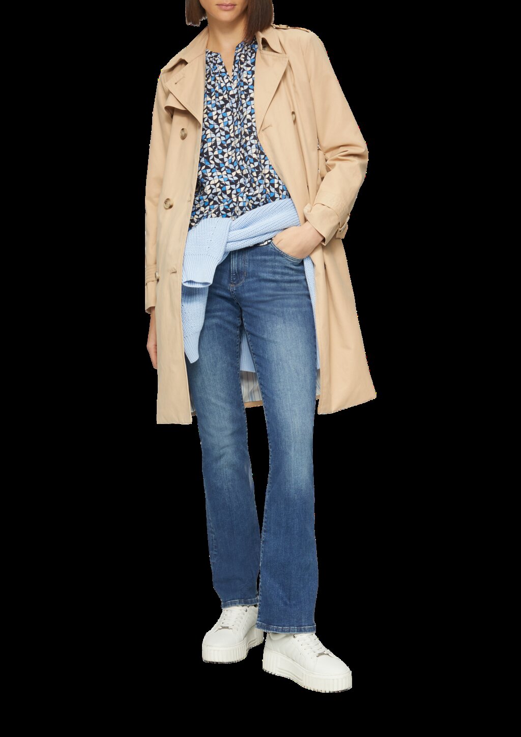 Strukturierte Bluse aus Viskosemix