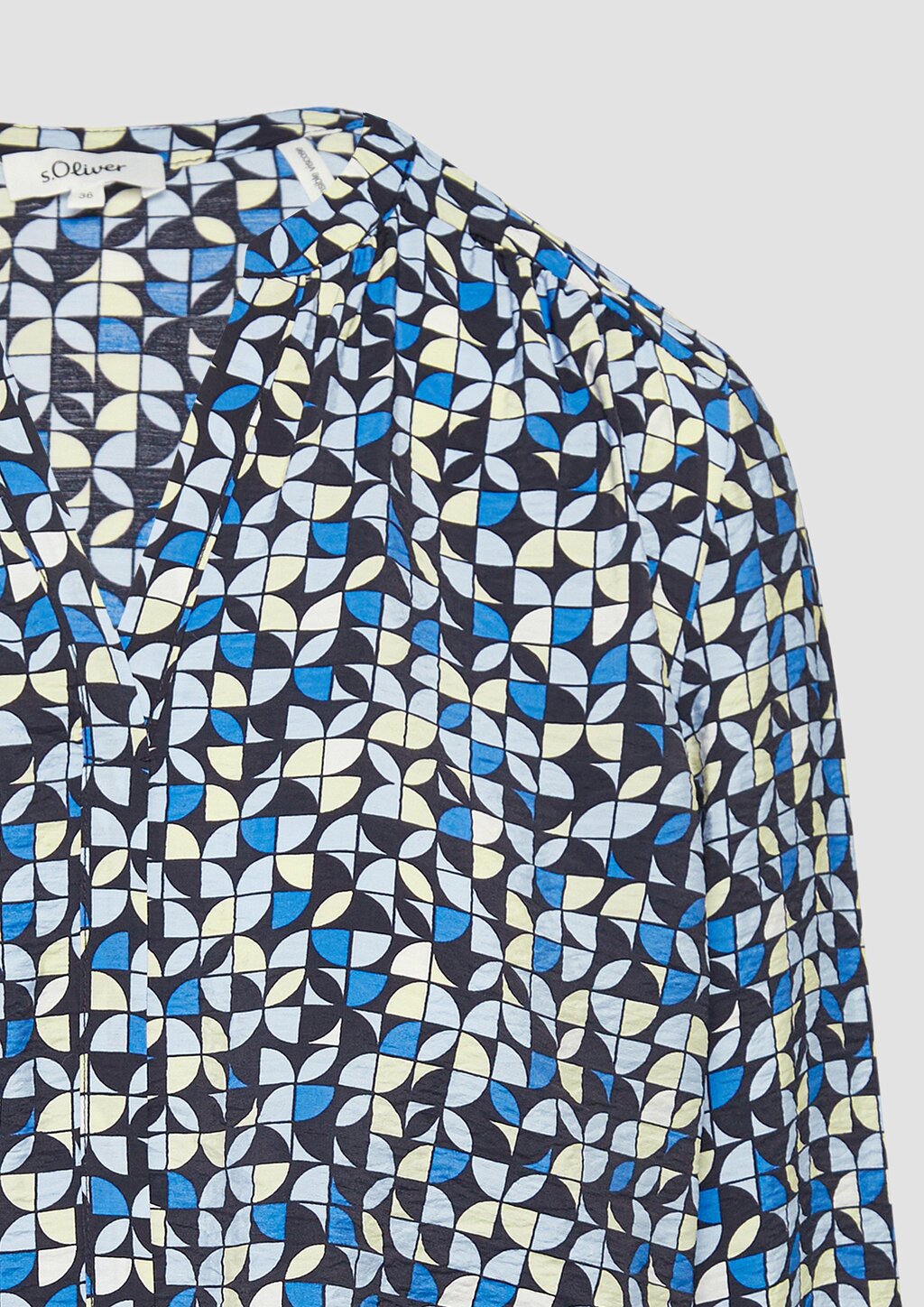 Strukturierte Bluse aus Viskosemix