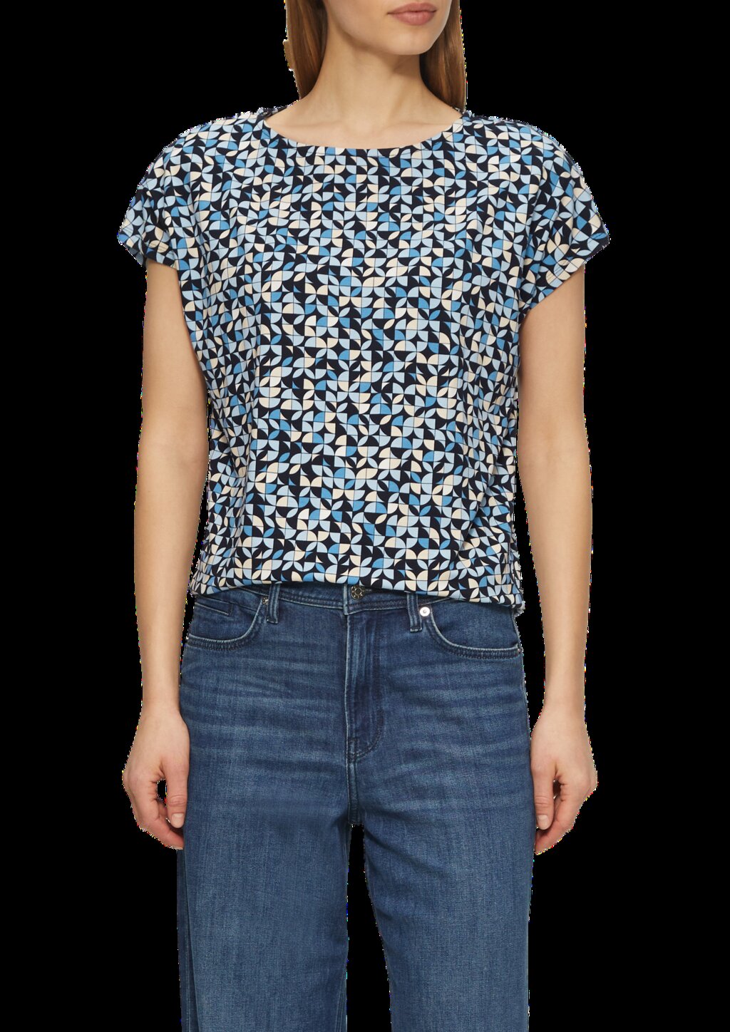 T-Shirt aus Viskosestretch im Relaxed Fit