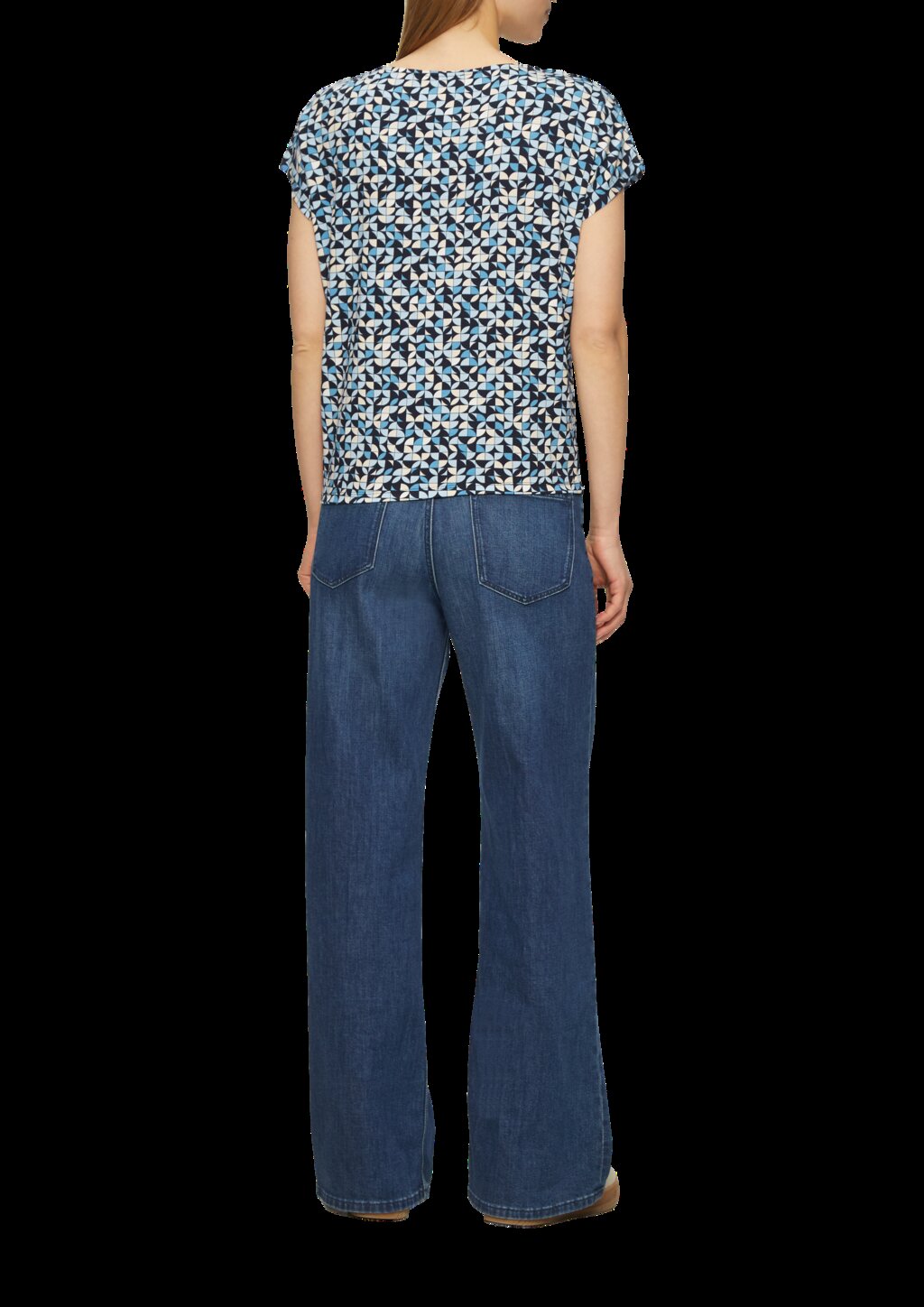 T-Shirt aus Viskosestretch im Relaxed Fit