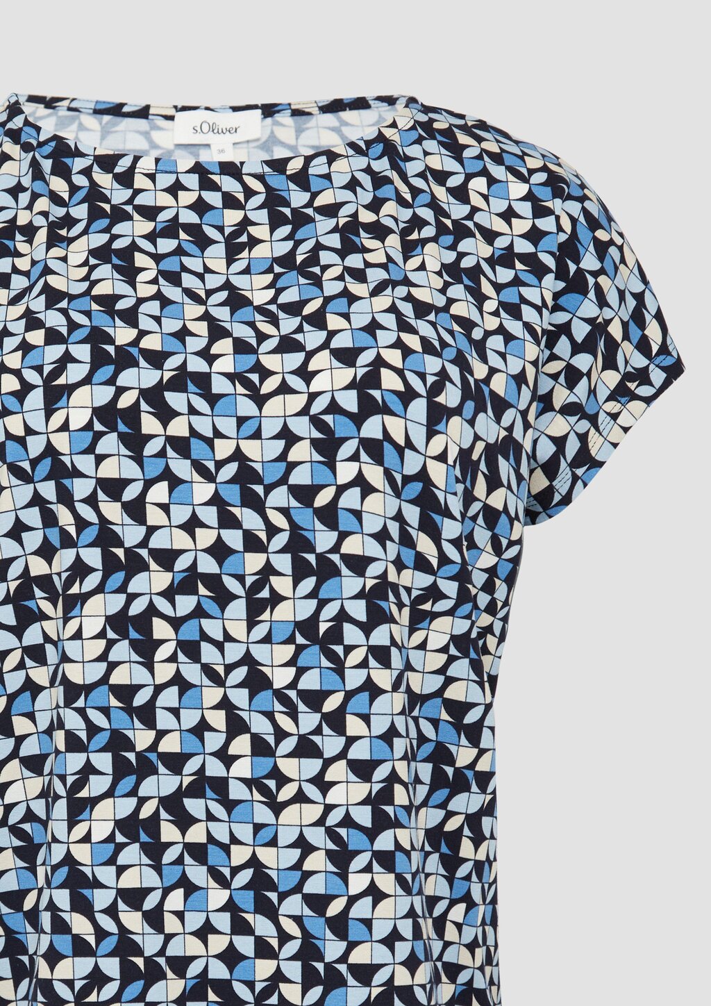 T-Shirt aus Viskosestretch im Relaxed Fit