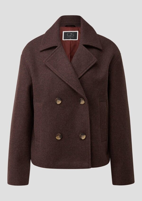 Cabanjacke in Wolloptik