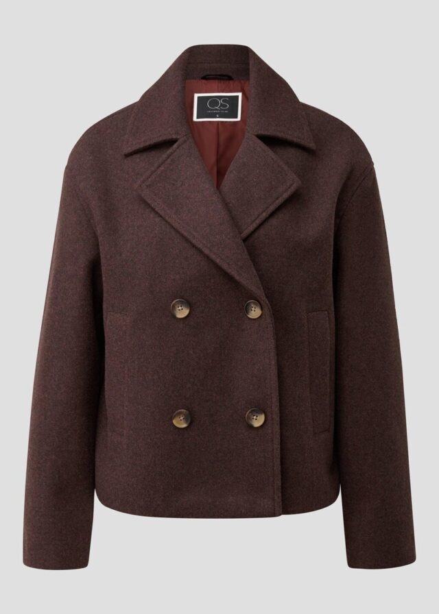 Cabanjacke in Wolloptik