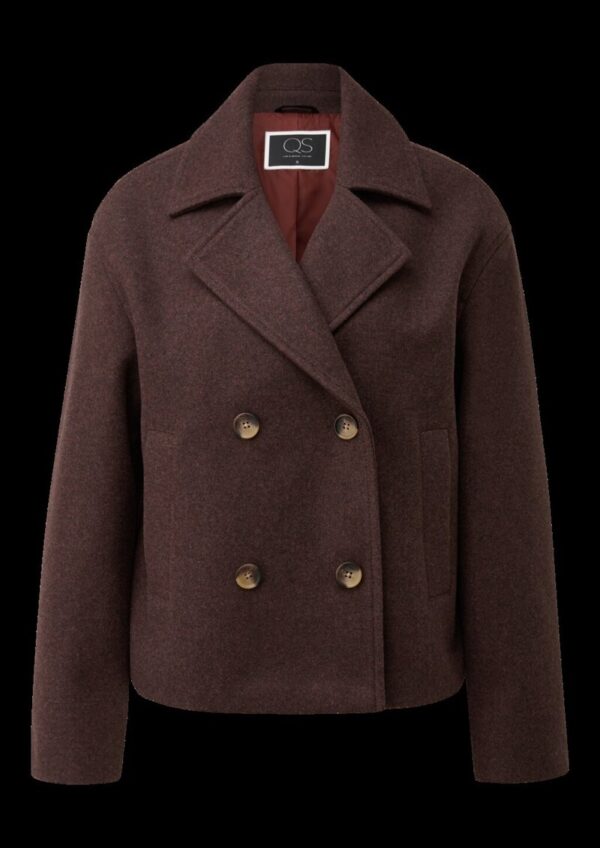 Cabanjacke in Wolloptik