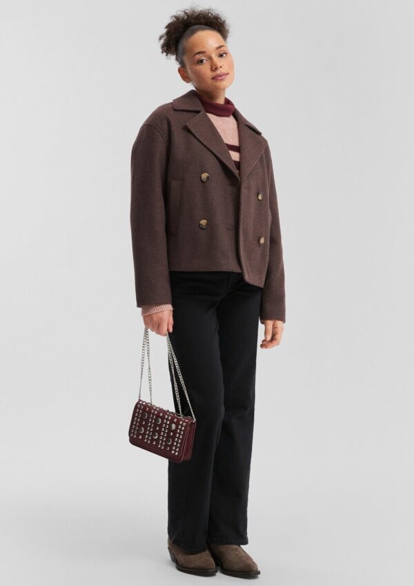 Cabanjacke in Wolloptik