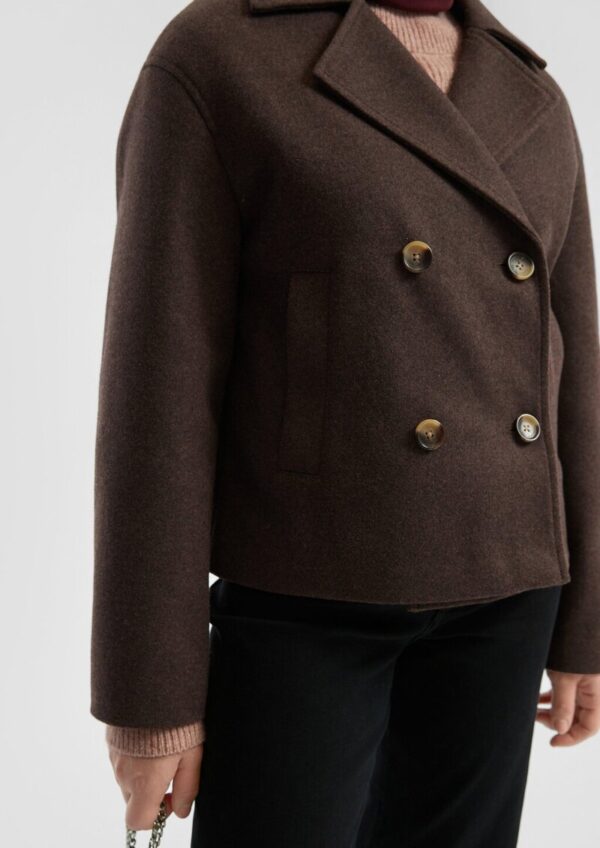 Cabanjacke in Wolloptik