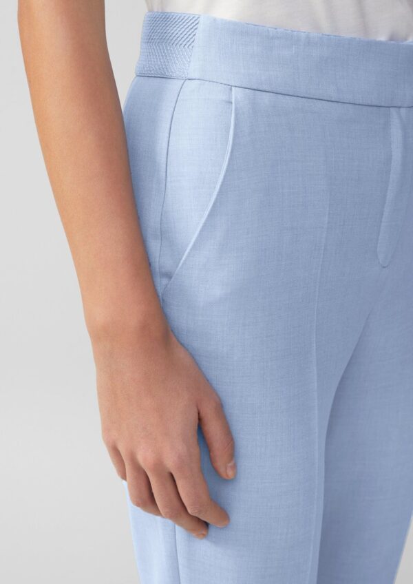 Ankle-Cigarette Pants aus Viskosemix
