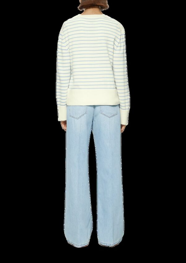 Rundhals-Pullover im Streifenmix