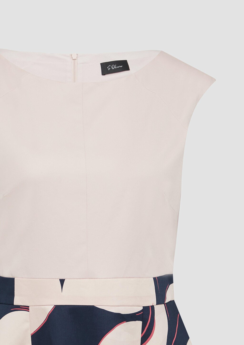 Ausgestelltes Etuikleid aus Baumwollmix