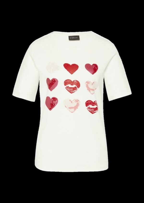 Baumwollshirt im Loose Fit mit Artwork