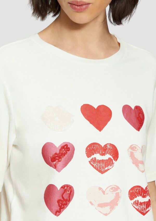 Baumwollshirt im Loose Fit mit Artwork