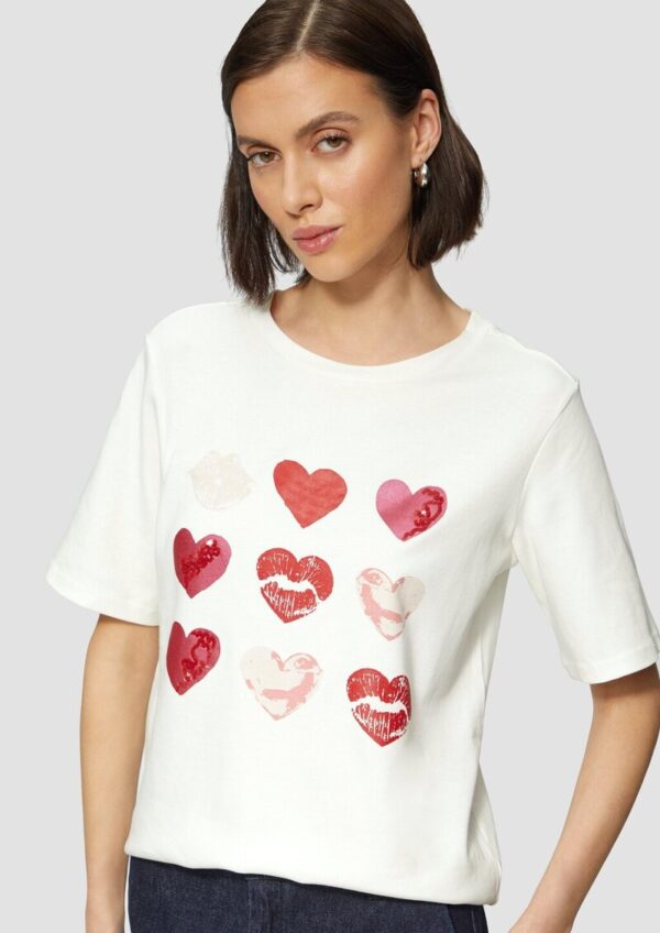 Baumwollshirt im Loose Fit mit Artwork