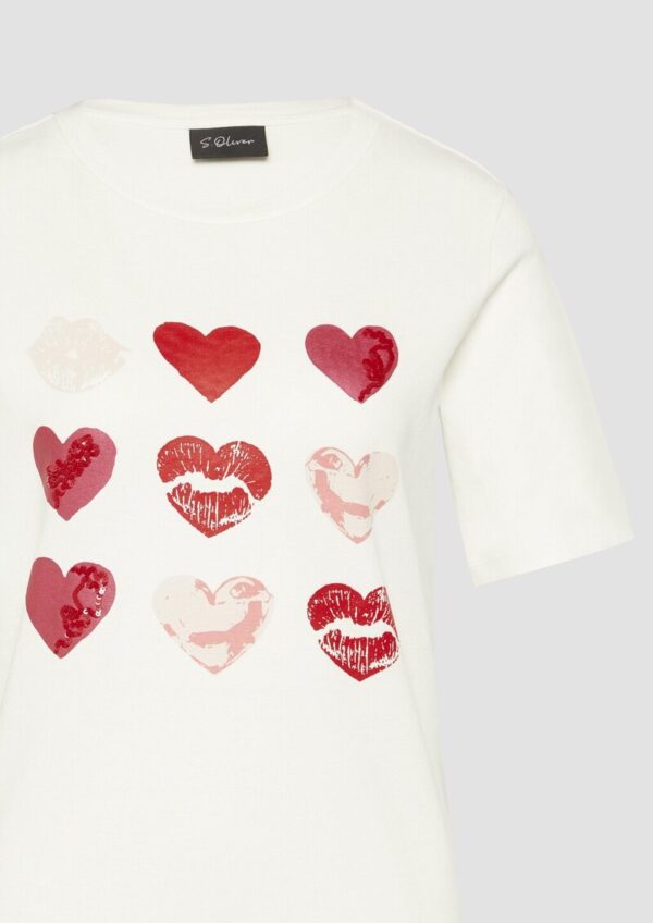 Baumwollshirt im Loose Fit mit Artwork