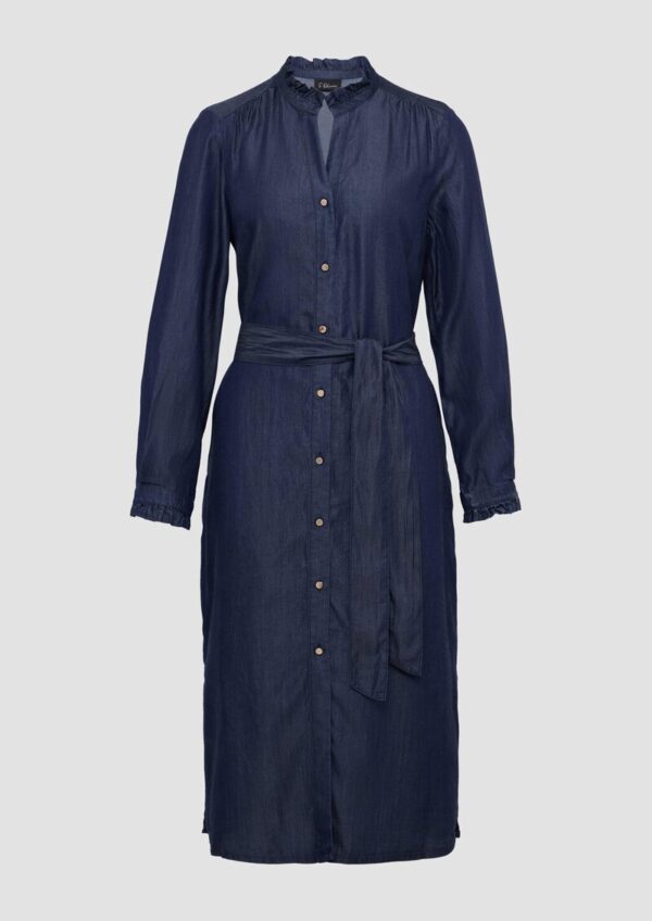 Hemdblusenkleid in Denim-Optik
