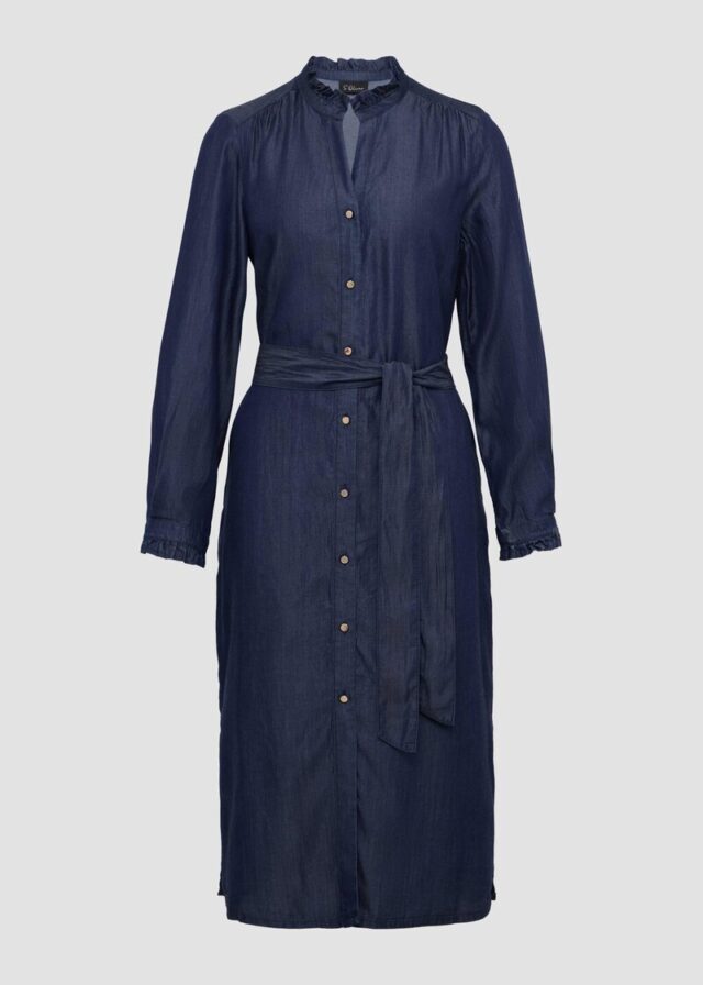 Hemdblusenkleid in Denim-Optik