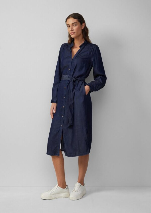 Hemdblusenkleid in Denim-Optik