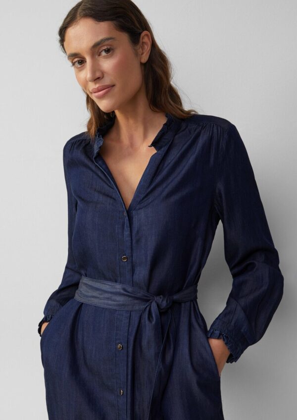 Hemdblusenkleid in Denim-Optik