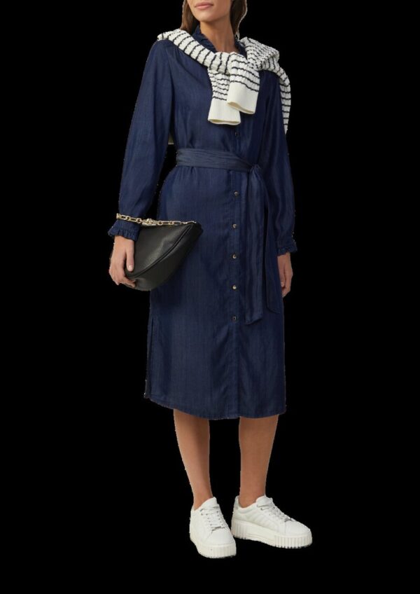 Hemdblusenkleid in Denim-Optik