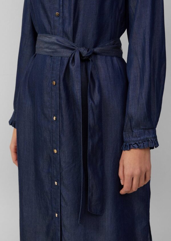 Hemdblusenkleid in Denim-Optik