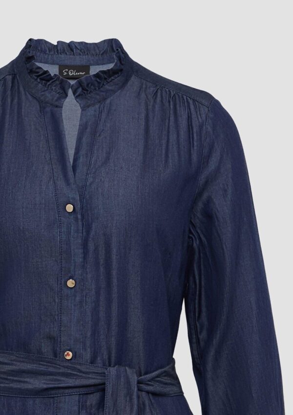 Hemdblusenkleid in Denim-Optik