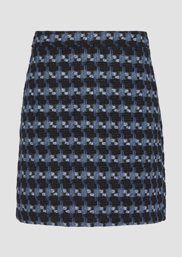 Gemusterter Bouclé-Rock