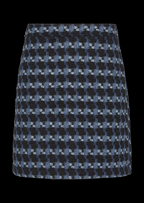 Gemusterter Bouclé-Rock