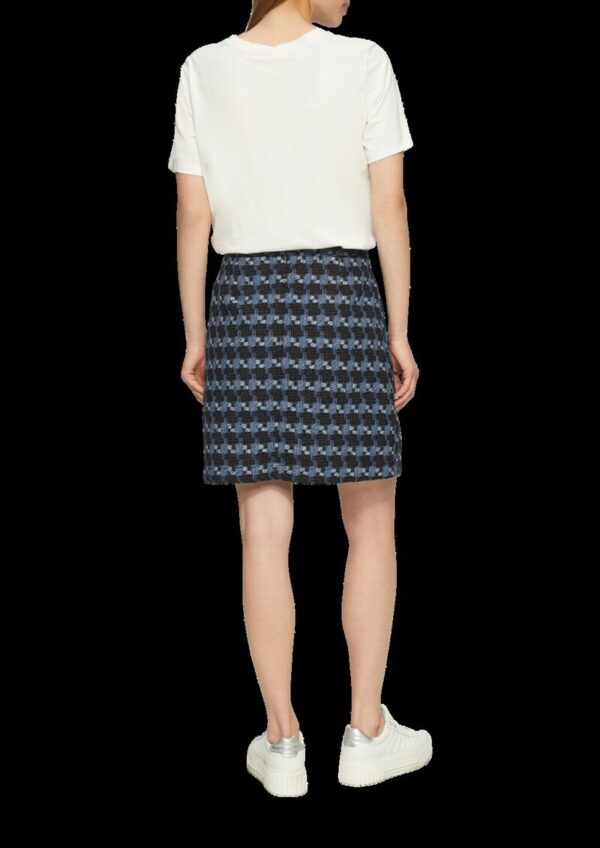 Gemusterter Bouclé-Rock