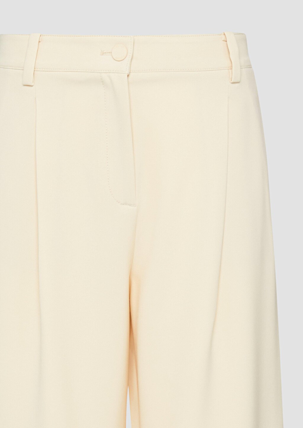 Cropped Hose mit Barrel Leg und Saum-Detail