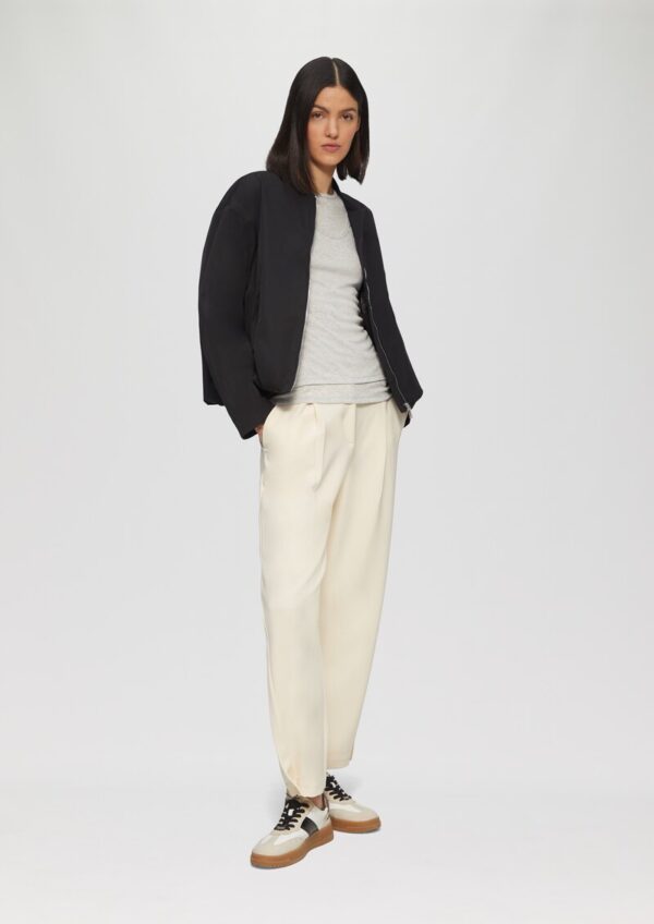 Geripptes Jersey-Shirt im Layering-Look