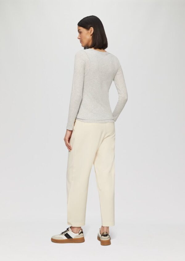 Geripptes Jersey-Shirt im Layering-Look