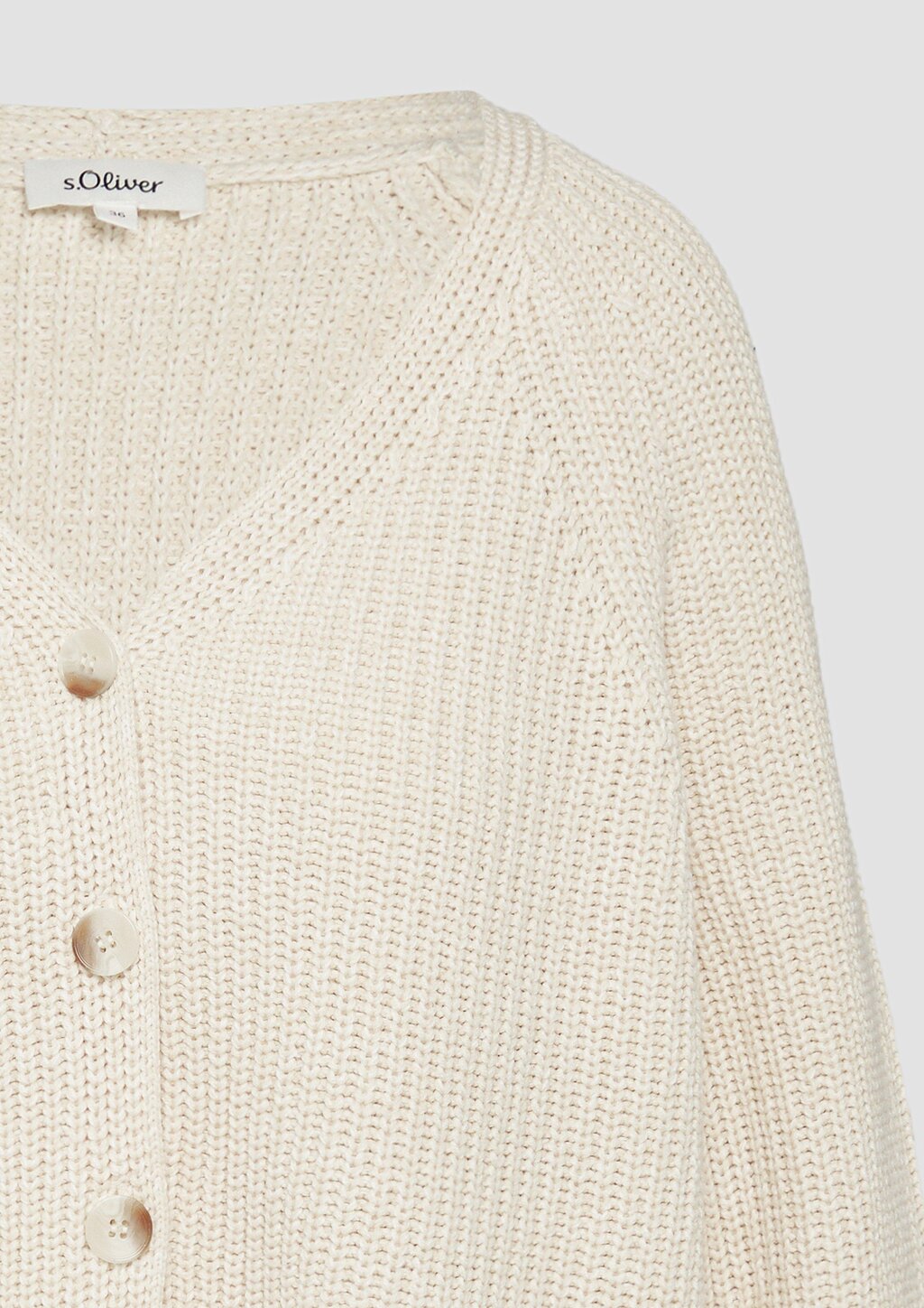 Strukturierter Cardigan im Relaxed Fit aus Baumwollmix