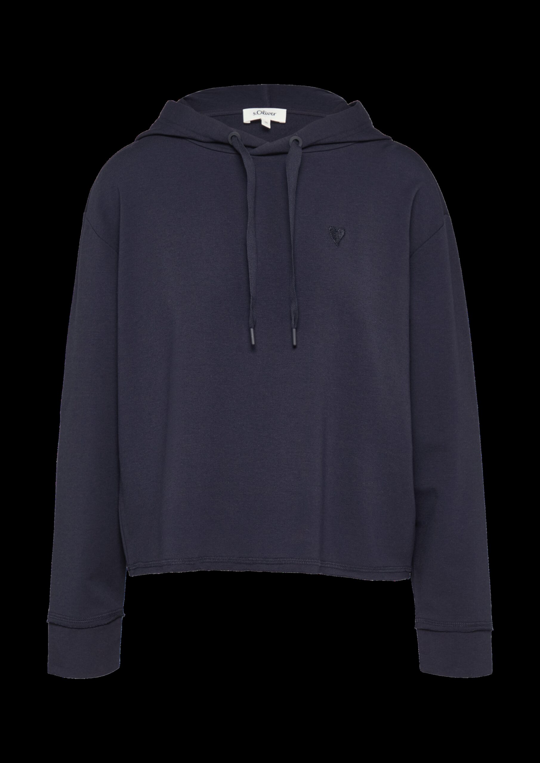 Weiches Kapuzen-Sweat mit Herz-Stickerei