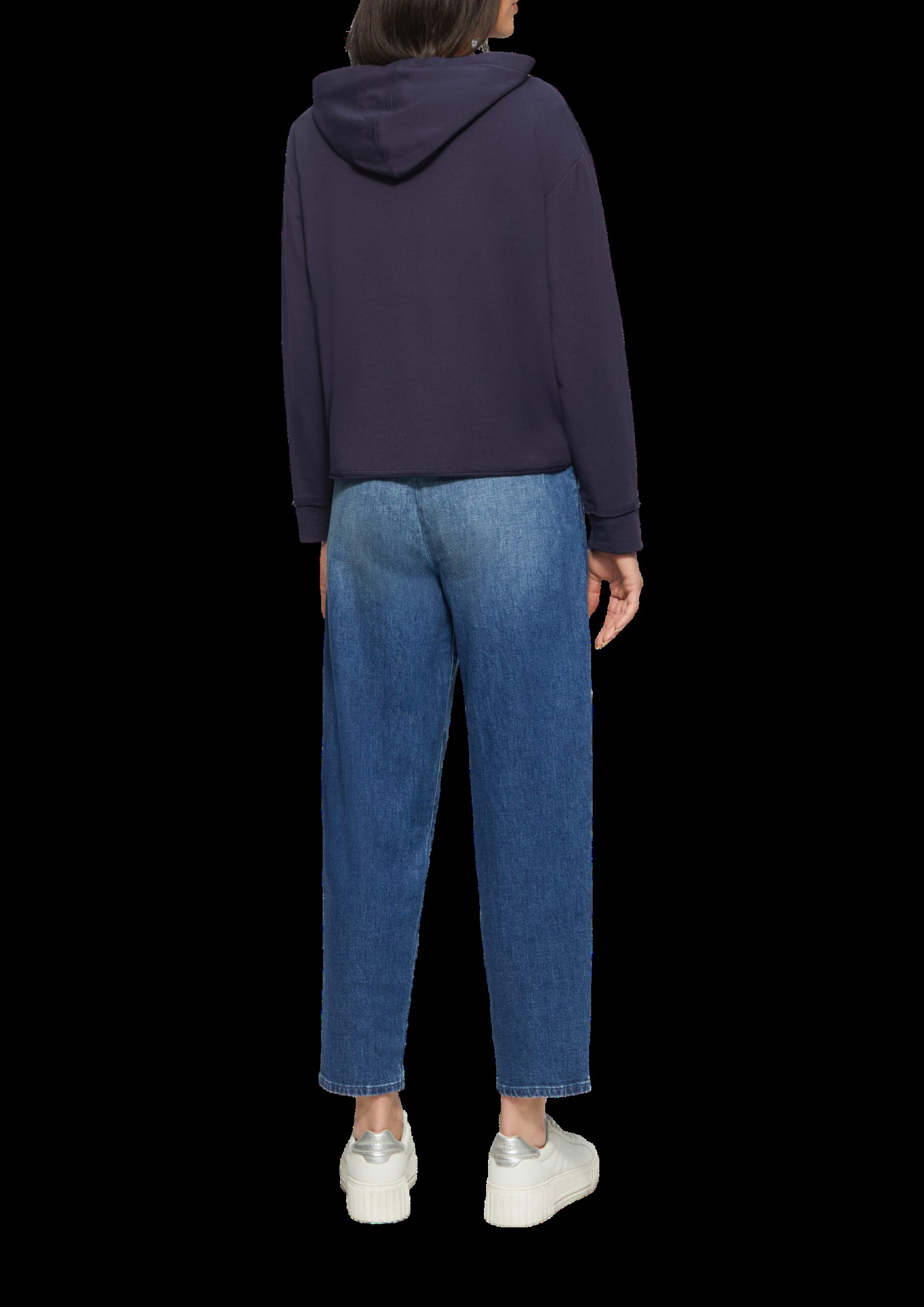 Weiches Kapuzen-Sweat mit Herz-Stickerei