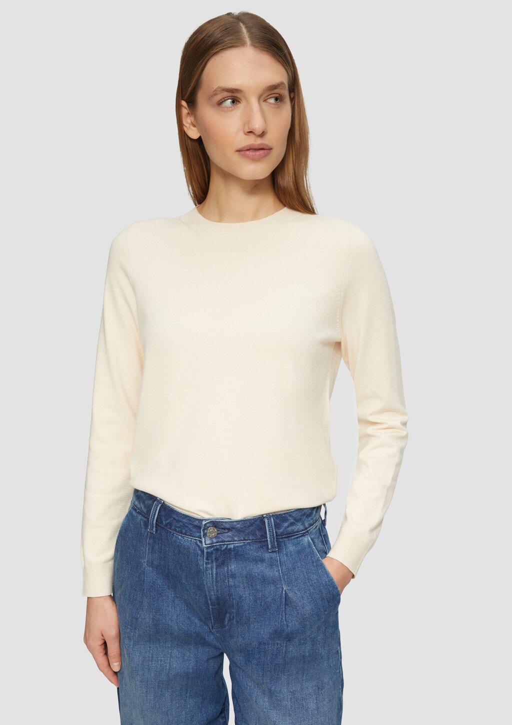 Strickpullover aus Viskosemix