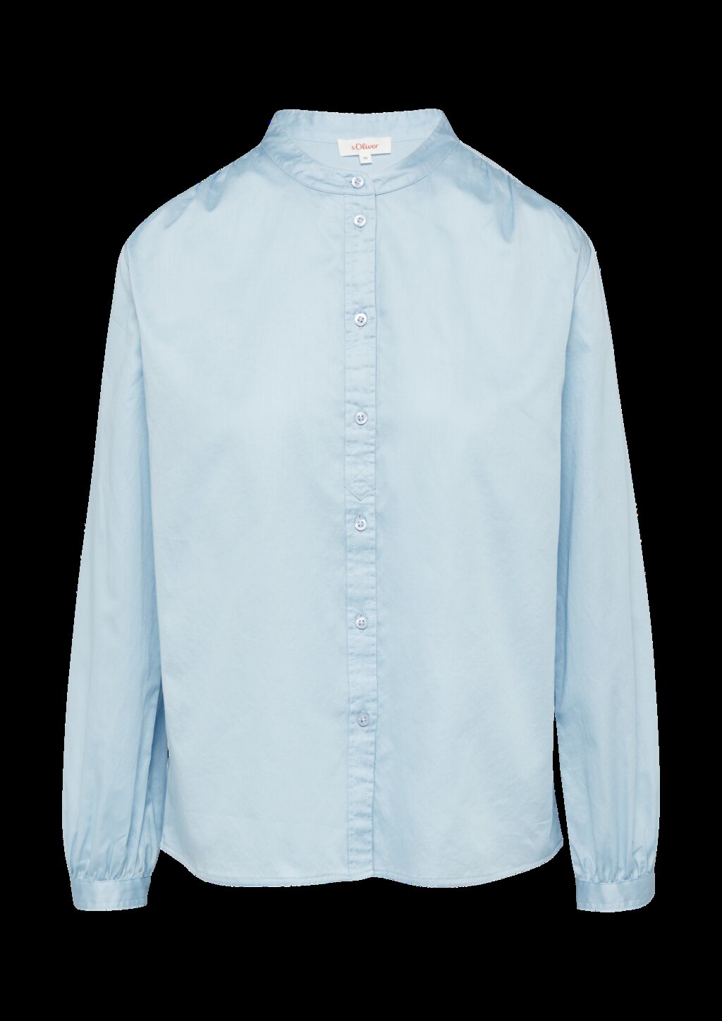 Satinbluse mit Raffungen