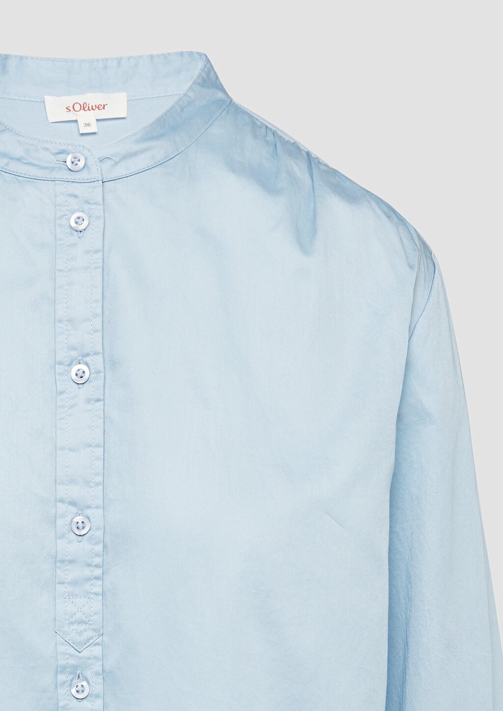 Satinbluse mit Raffungen