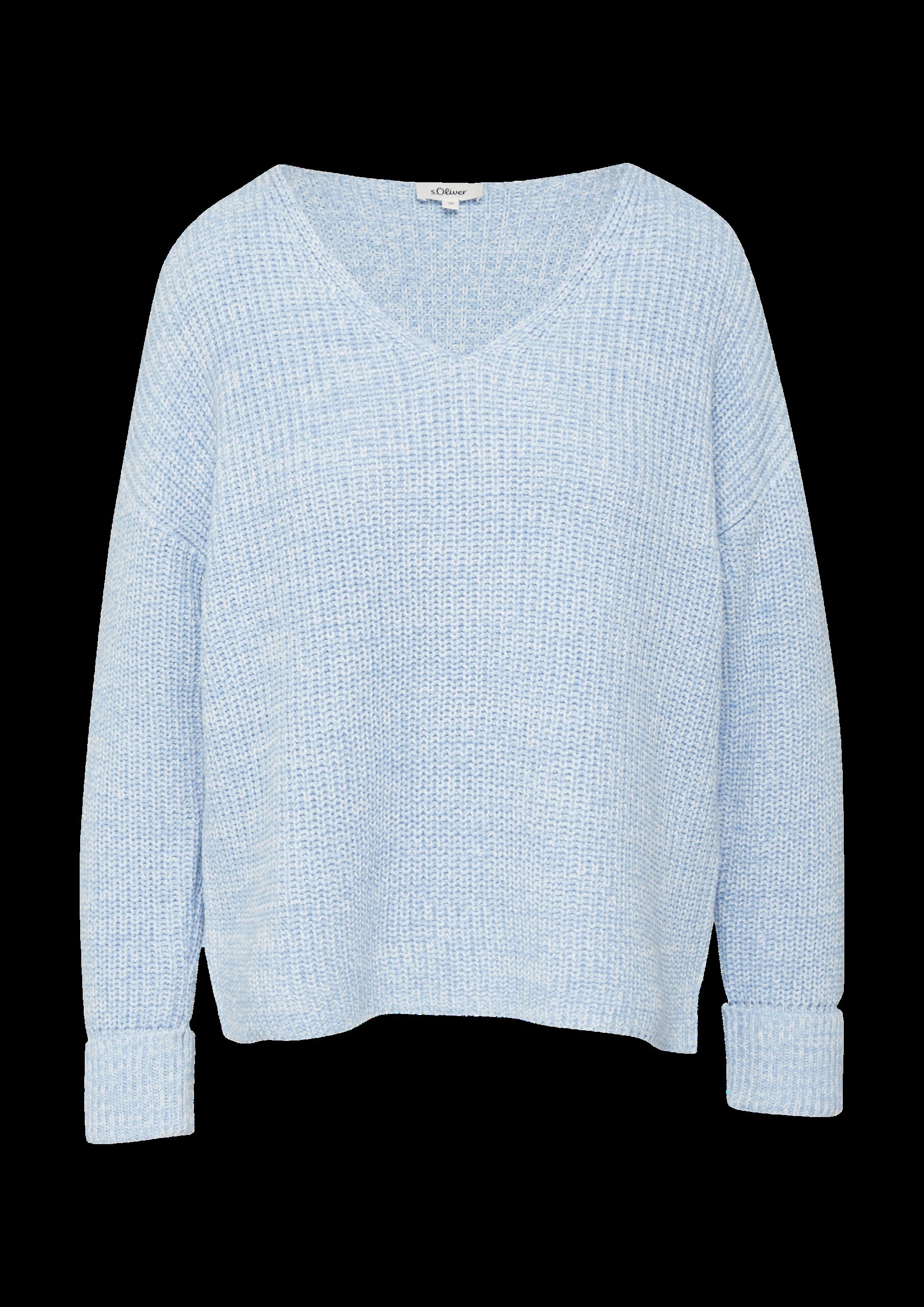 Strickpullover im Relaxed Fit aus Baumwollmix