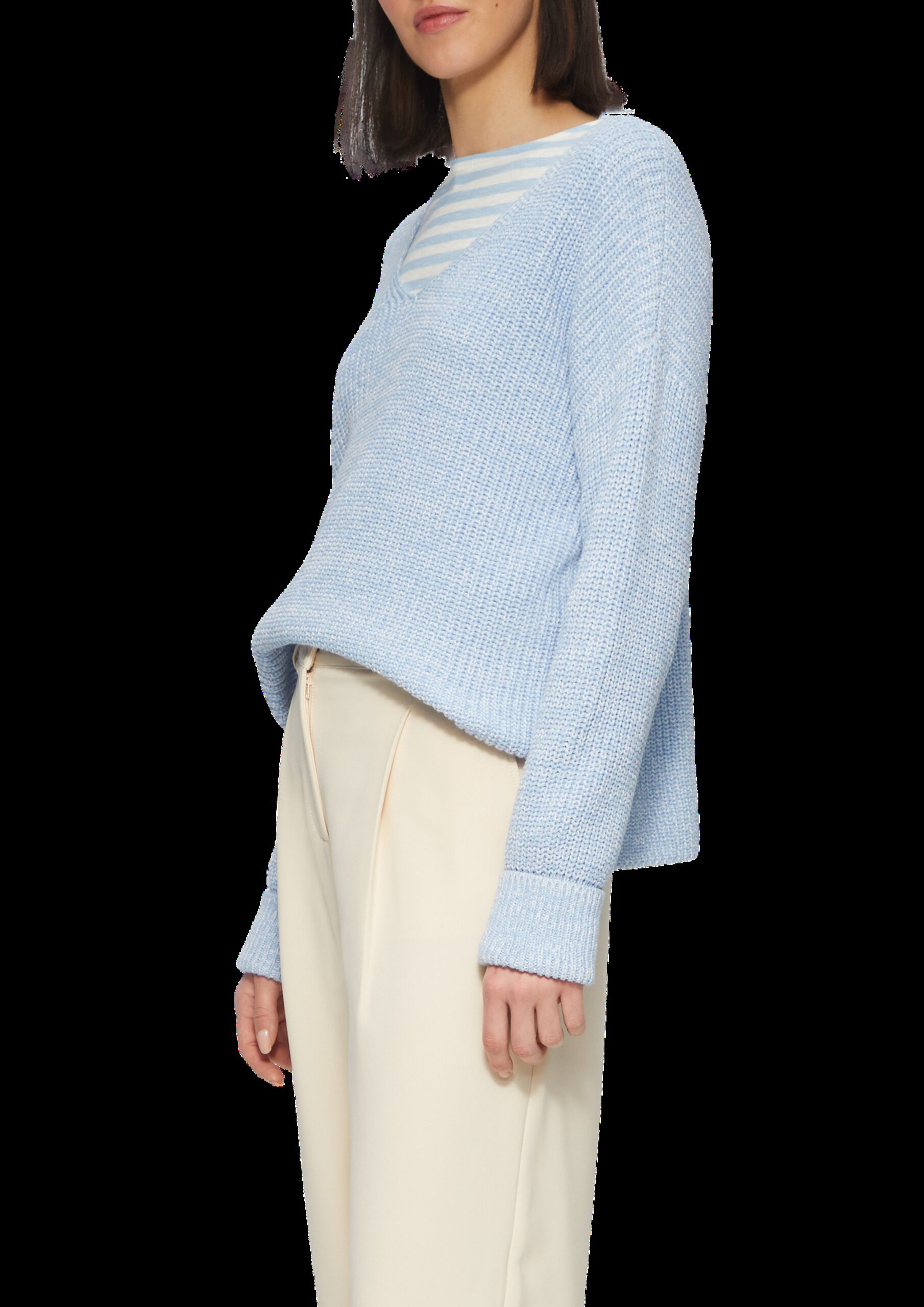 Strickpullover im Relaxed Fit aus Baumwollmix