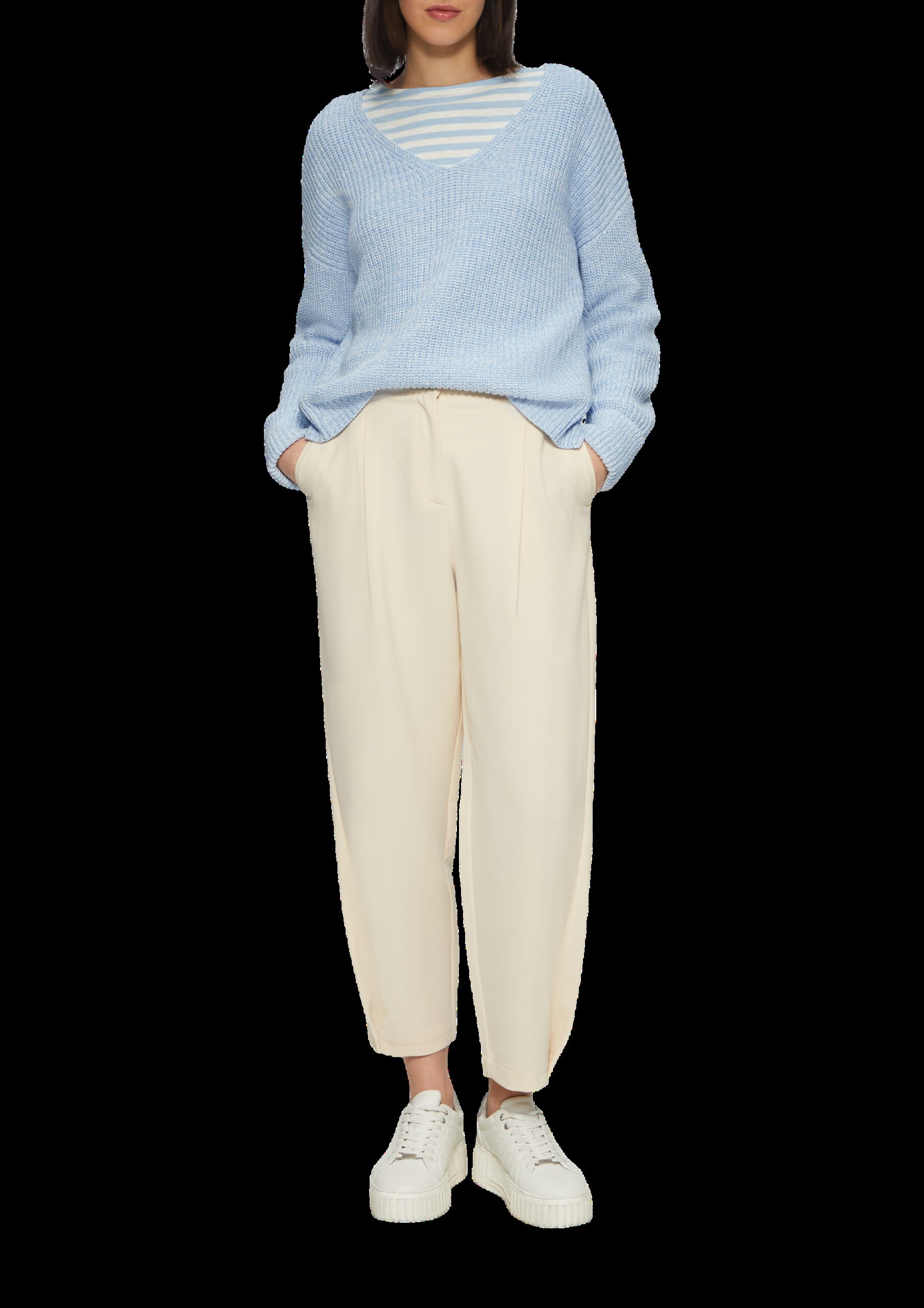 Strickpullover im Relaxed Fit aus Baumwollmix